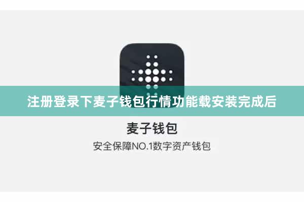 注册登录下麦子钱包行情功能载安装完成后